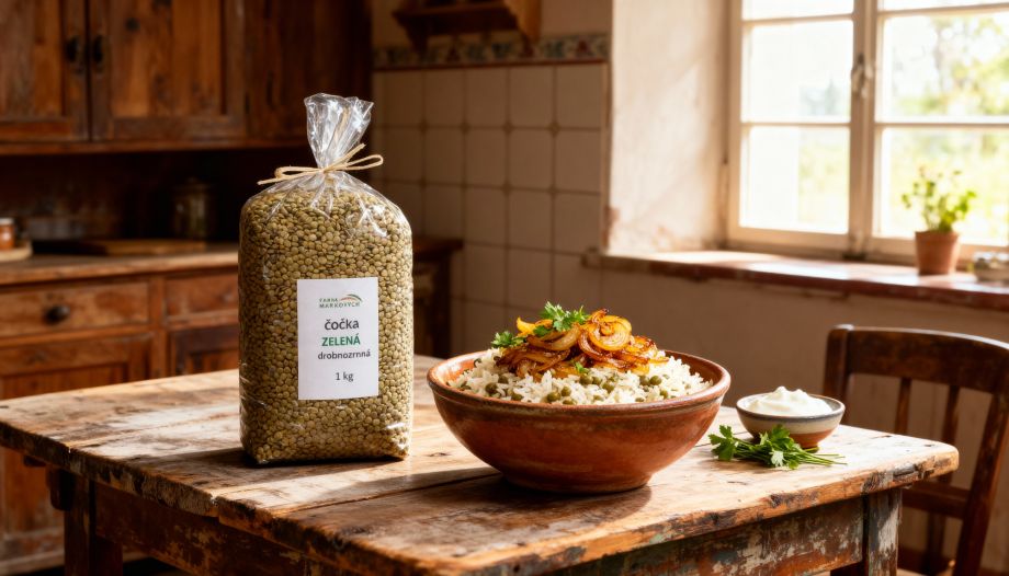 Mujaddara – libanonská čočka s rýží a karamelizovanou cibulí