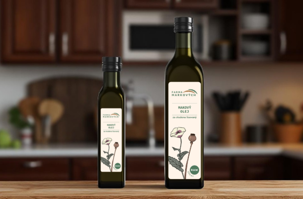 makového oleje v kuchyni