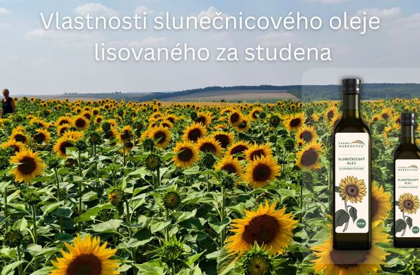 slunečnicového oleje lisovaného za studena