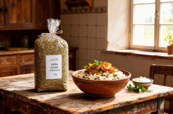 Mujaddara – libanonská čočka s rýží a karamelizovanou cibulí