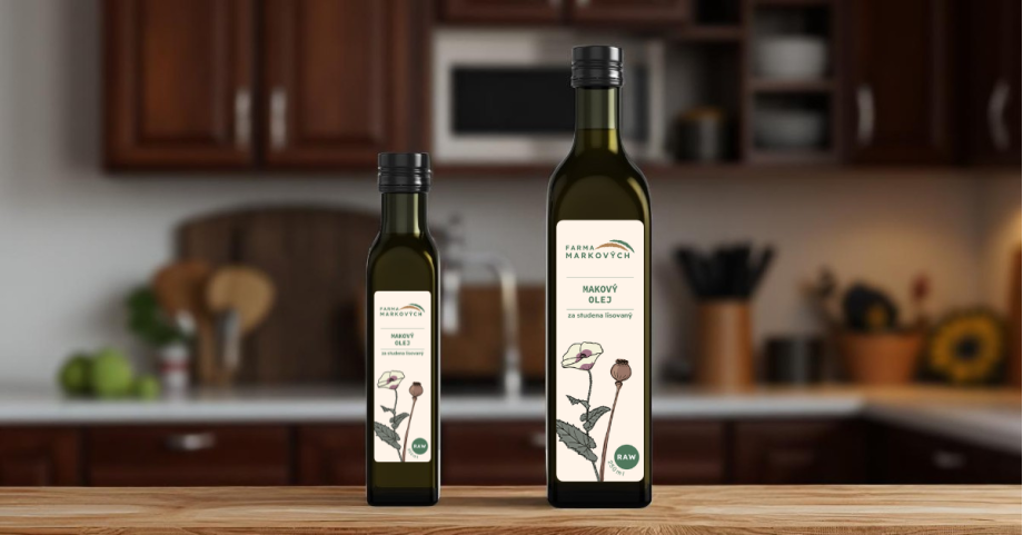 makového oleje v kuchyni